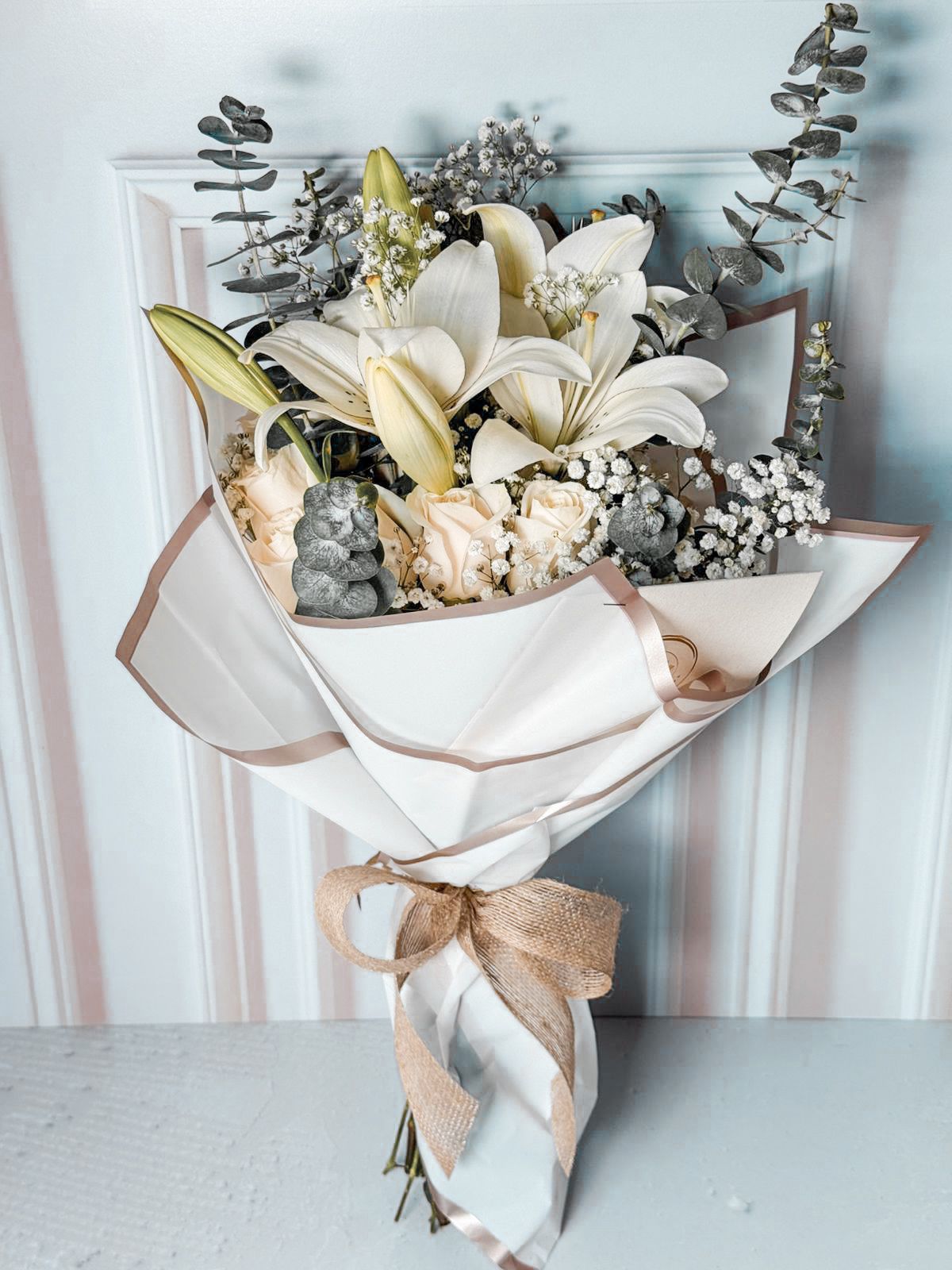 Bouquet 5 Rosas+ Lirios